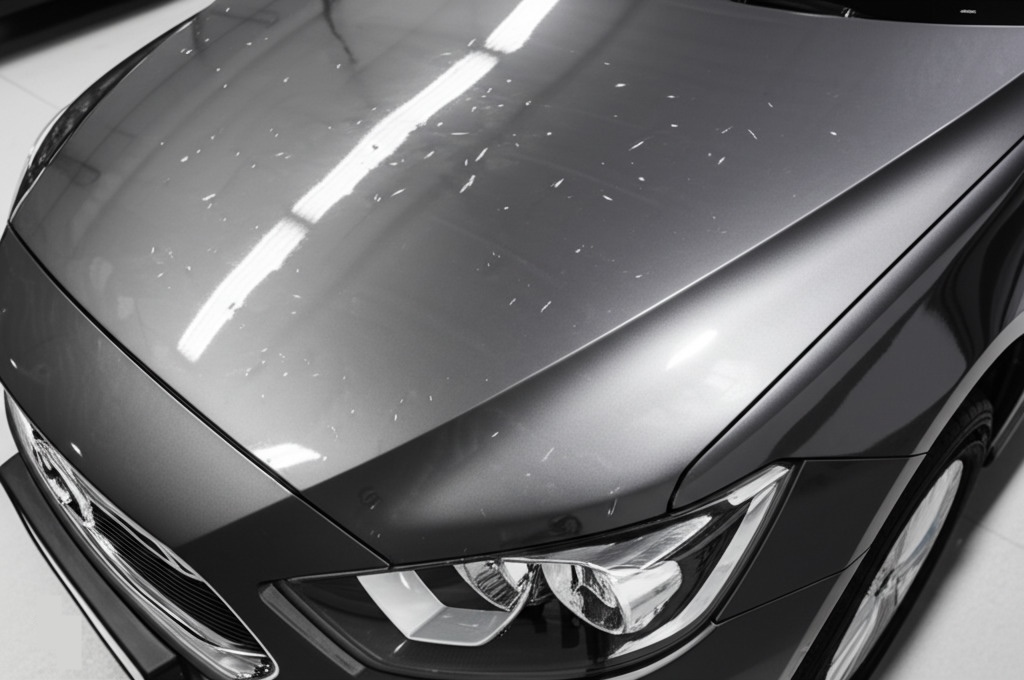 Hood damage before PDR